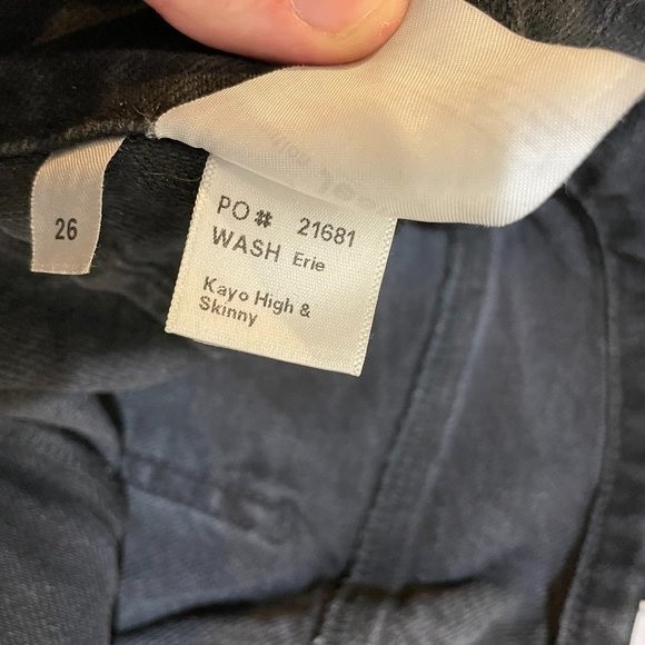 Reformation Size 26 Kayo High & Skinny Erie Black Wash Jeans no belt - Picture 7 of 14